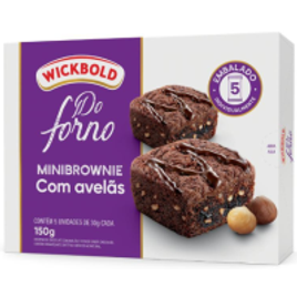 Minibrownie Wick Avelã Pack 150g - Wickbold na Ponto