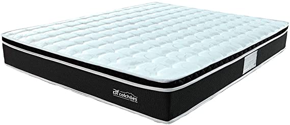 Colchão Casal com Pillow Top Espuma Viscoelástica da Nasa e Molas Superlastic 138x188x21cm MaxSleep – BF Colchões na Amazon