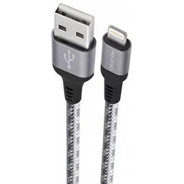 Cabo iPhone iPad iPod Lightning conector original Mfi Apple nylon trançado 1.5MT Titanium LIGH10T Geonav na Amazon