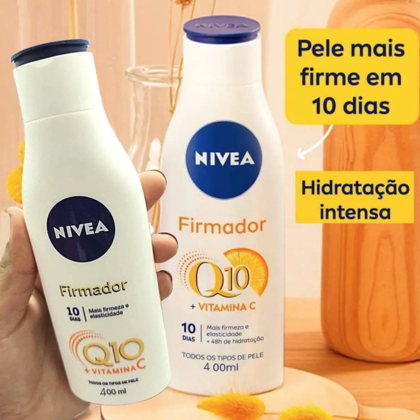 Hidratante Desodorante NIVEA Firmador Q10 + Vitamina C Todos os Tipos de Pele 400ml na Amazon
