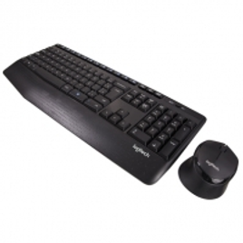 Kit Teclado e Mouse Logitech MK345 Sem fio 1000DPI ABNT 2 Preto na KaBuM!