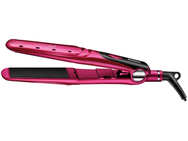 Chapinha/Prancha de Cabelo Mondial Chrome – Pink P-19 com Íons 220C – Magazine na Magazine Luiza