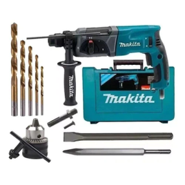 Martelete Combinado Sds Hr2470 800w Makita + Kit Ferramentas na Extra