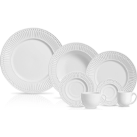 Aparelho de Jantar 42 Peças Ravenna Branco - Porto Brasil na Americanas