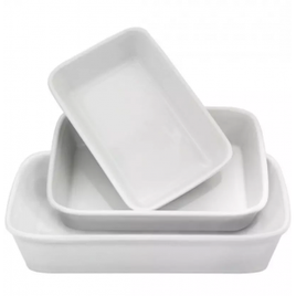 Conjunto de Travessas Refratária 3 peças Oxford Bake na Americanas