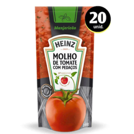 Kit 20 Molho de Tomate Heinz Manjericão 340g na Ponto