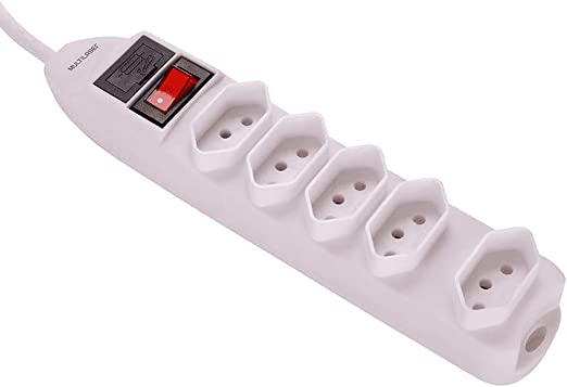 Filtro De Linha 5 Tomadas Branco Multilaser – WI300 na Amazon