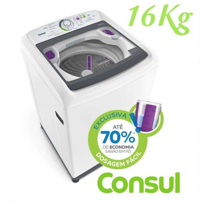 Máquina de Lavar Consul 16kg Dosagem Extra Econômica e Ciclo Edredom – CWL16AB na Compra Certa