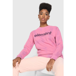 Blusa de Moletom Fechada Element Care Cali Rosa na Kanui