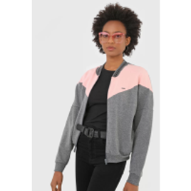 Blusa de Moletom Aberta Marialícia Logo Frontal na Kanui