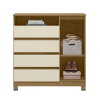 Cômoda Dracena 4 Gavetas 1 Porta Premium - Marketplace na Americanas