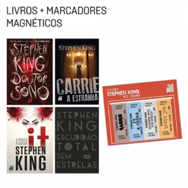 Kit de Livros Stephen King no Cinema (4 Volumes) + Marcadores Magnéticos na Americanas