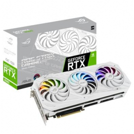 Placa de Vídeo Asus ROG Strix NVIDIA GeForce RTX 3080 V2 10GB 19Gbps GDDR6X LHR Ray Tracing DLSS RGB Branco - ROG-STRIX-RTX3080-O10G-WHITE-V2 na KaBuM!