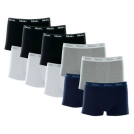 Kit 10 Cuecas Boxer Masculina Cotton Mash na Shopee
