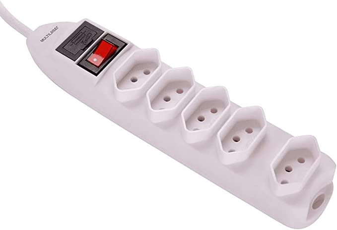 Filtro De Linha 5 Tomadas Branco Multilaser – WI300 na Amazon