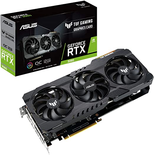 Placa de Vídeo ASUS TUF Gaming – GeForce RTX 3060, LHR, 12GB GDDR6, RGB, DLSS, Ray Tracing na Amazon