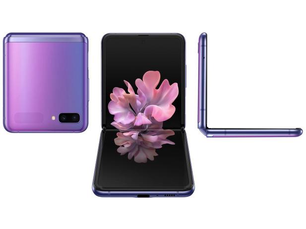 Smartphone Samsung Galaxy Z Flip 256GB – Ultravioleta 8GB RAM 6,7” Câm. Dupla + Selfie 10MP – Magazine na Magazine Luiza