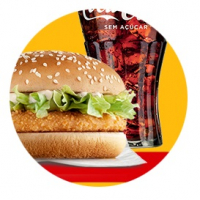 Chicken Jr + Bebida 300ml Promo (Méqui) na McDonald's