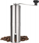 Mimo Style Moedor de Café Manual de Aço Inoxidável 21cm, Totalmente Ajustável Para Definir Aspereza de Moagem Perfeita. Manivela Removível e Mais Silencioso. Capacidade 45g de Café na Amazon