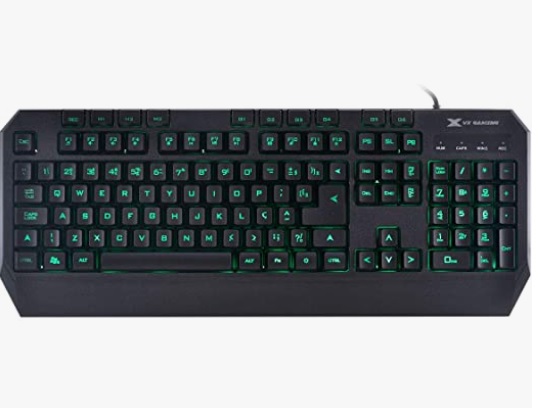 TECLADO USB GAMER DRACO COM MACROS, MULTIMIDIA LED 3 CORES CABO 1.8 METROS ABNT2 PRETO – GT400 – VINIK na Amazon