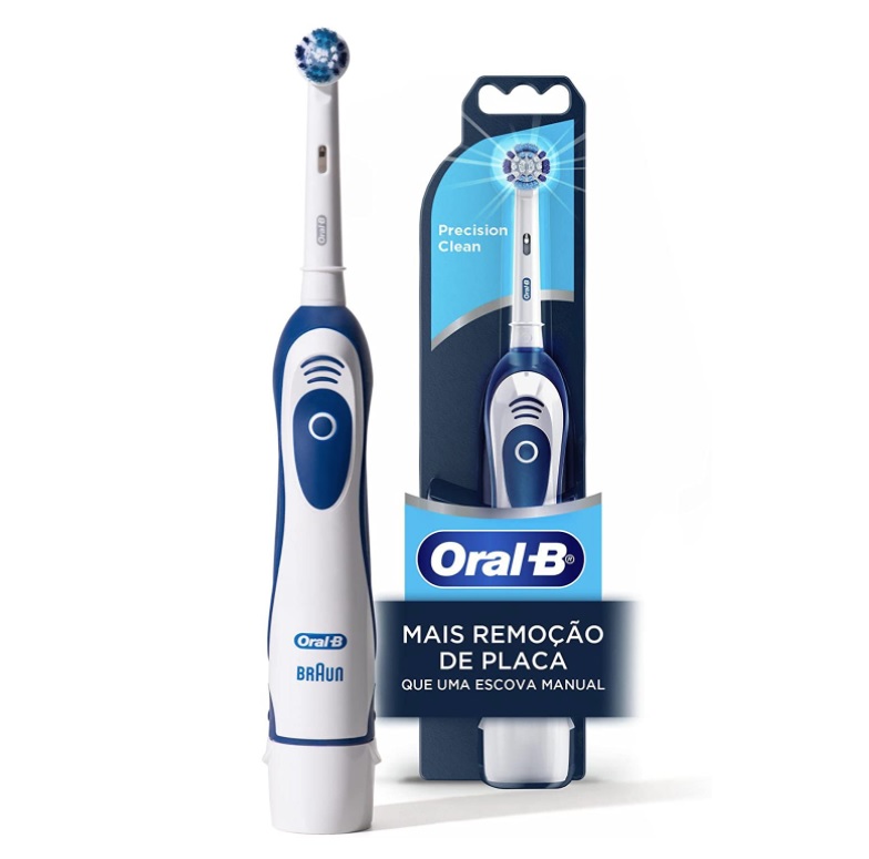 Escova Dental Elétrica Oral-B Pro-Saúde Power + 2 Pilhas na Amazon
