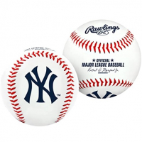 Bola De Beisebal Com O Logotipo Do Time New York Yankees Da MLB, Oficial, Branco na Amazon
