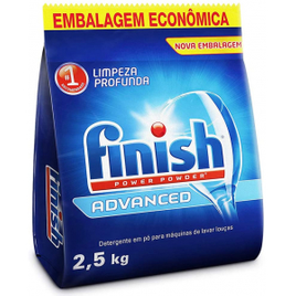 Detergente em Pó Para Lava Louças Finish Advanced 2,5kg na Amazon