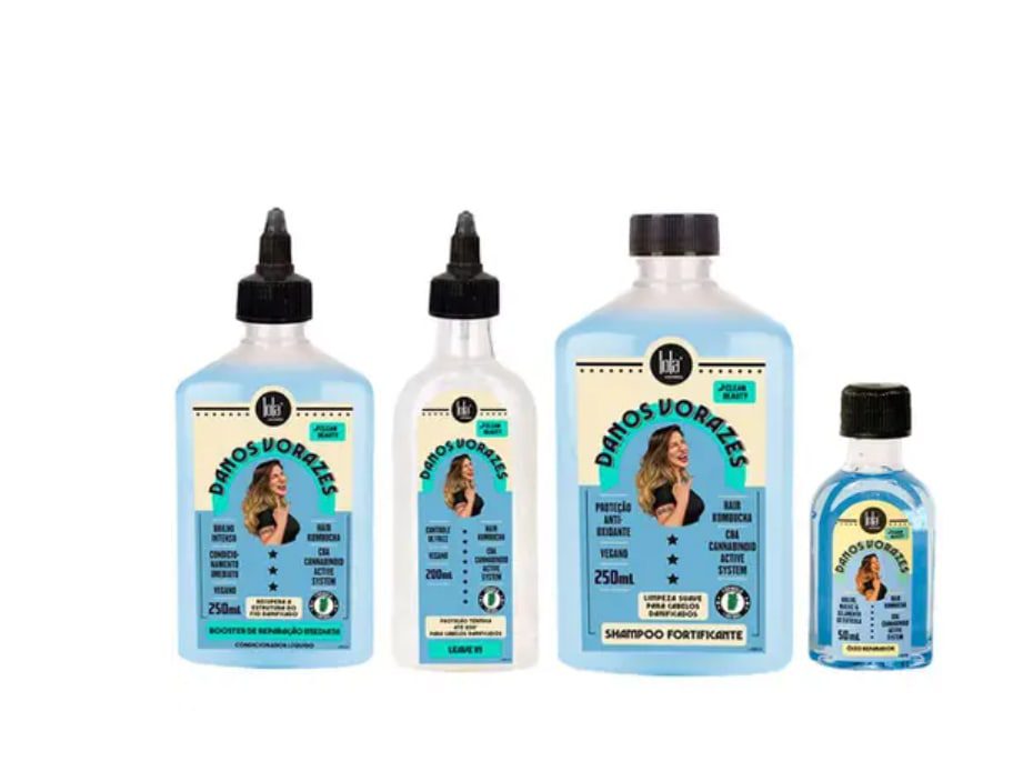 Lola Cosmetics Danos Vorazes Kit Booster + Finalizador + Shampoo + Oleo na Magazine Luiza