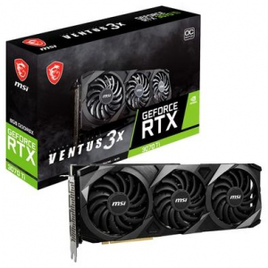 Placa de Vídeo MSI NVIDIA GeForce RTX 3070 Ti VENTUS 3X 8G OC LHR 19 Gbps 8GB GDDR6X Ray Tracing DLSS na KaBuM!