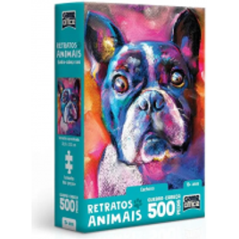 Quebra-Cabeça Game Office 500 Peças - Nano - Retratos Animais! Cachorro - Toyster na Amazon