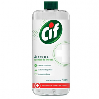 Cif Higienizador + Álcool Limpador Multiuso Refil 500ml na Drogaria Araujo