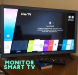 Smart TV LED 24″ Monitor LG 24TL520S, Wi-Fi, WebOS 3.5, DTV Machine Ready na Amazon