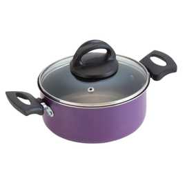 Caçarola Avulsa Antiaderente Com Tampa de Vidro N°16 1,4 Litros na Ponto