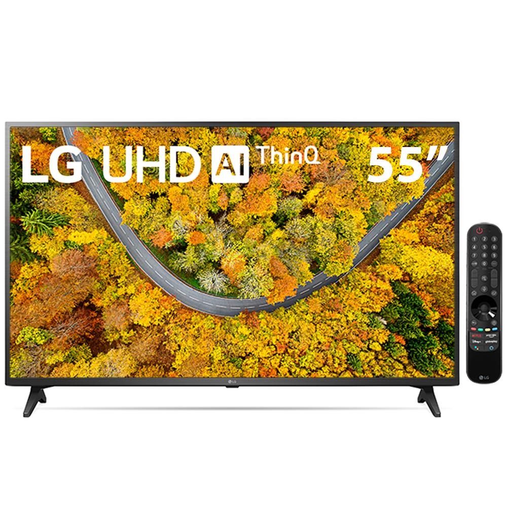 Smart TV 55″ LG 4K LED WiFi, Bluetooth, HDR, Inteligência Artificial ThinQ, Google, Alexa e Smart Magic – 2021 na Extra