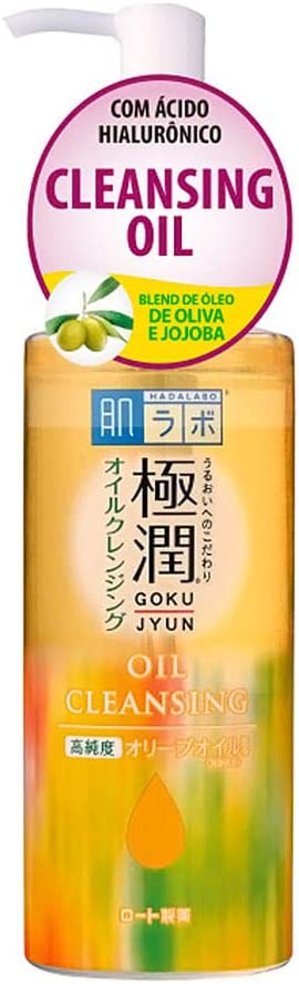 Gokujyun Oil Cleasing – Óleo Removedor de Maquiagem com Ácido Hialurônico 200ml, Hada Labo na Amazon