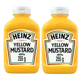 Kit 2 Mostardas Heinz Tradicional 255g na Casas Bahia