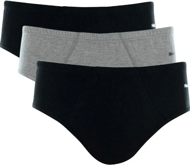 Kit 3 Cuecas Slip Algodão, Mash, Masculino na Amazon