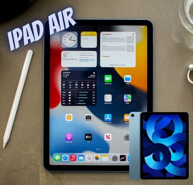2022 Apple iPad Air (5ª geração, Wi-Fi, de 64 GB) – azul na Amazon