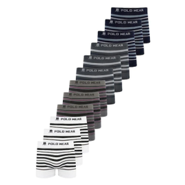 Kit 12 Cuecas Sem Costura Listrada Polo Wear Sortido na Casas Bahia