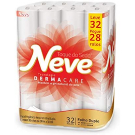 Neve Papel Higiênico Toque de Seda 32 Rolos na Amazon
