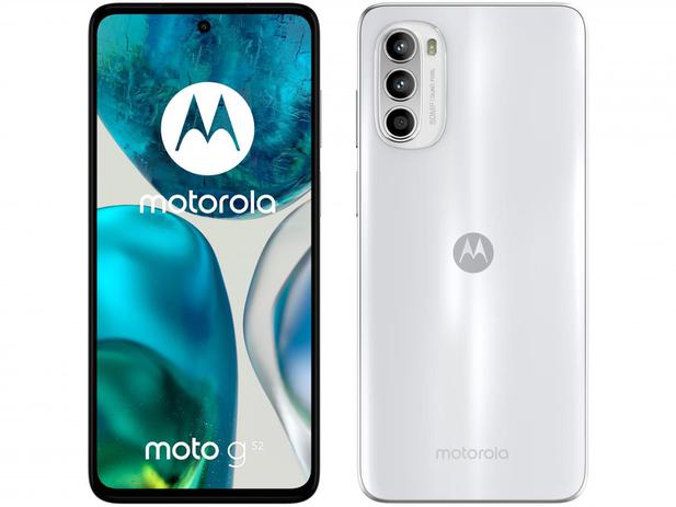 Smartphone Motorola Moto G52 128GB Branco 4G – Octa-Core 4GB RAM 6,6” Câm. Tripla + Selfie 16MP – Magazine na Magazine Luiza