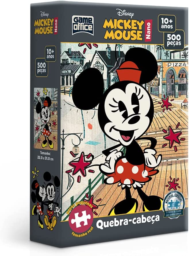 Quebra-Cabeça Mickey Mouse Minnie Nano 500 Peças – Toyster Brinquedos na Amazon