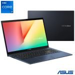 Notebook VivoBook Asus, Intel® Core™ i7-1165G7, 8GB, 1TB+256GB SSD, Tela de 15,6″ Black – X513EA-EJ3012W na Fastshop