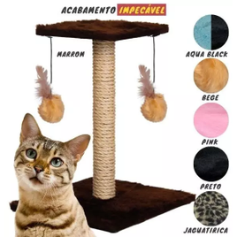 Arranhador Para Gatos com Brinquedo Duplo Exclusivo na Shopee