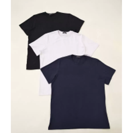 Kit 3 Camisetas Masculinas Básicas Manga Curta - Marisa na Marisa