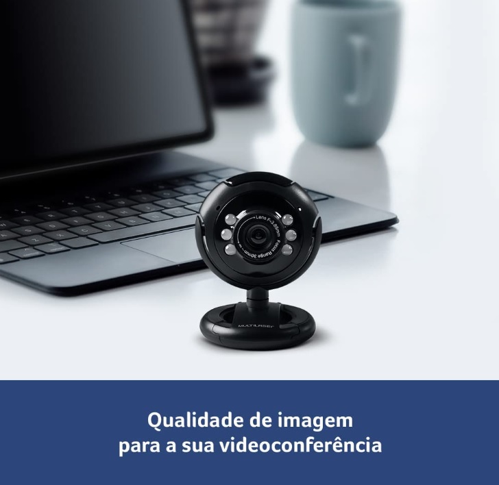 Webcam Multilaser Plug E Play 16Mp Nightvision Microfone Usb Preto na Amazon