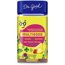 Suplemento Alimentar Multigood Morango e Abacaxi 60 Gomas - DR. Good na Amazon