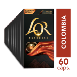 Kit 60 Cápsulas de Café L'OR Colombia na Extra