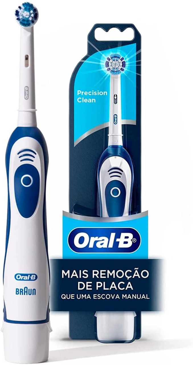Escova Dental Elétrica Oral-B Pro-Saúde Power + 2 Pilhas na Amazon