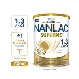 Nanlac Supreme 1+ Fórmula Infantil Nestlé Lata 800g na Casas Bahia